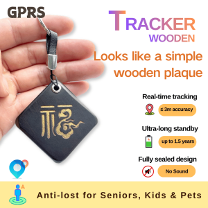 GPS Tracker Ebony Wood